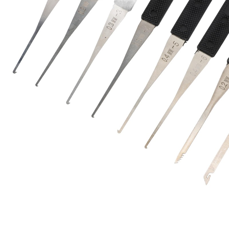 12Pcs Set 0.2-0.4mm Broken Key Extractor Pick Kit for Repair