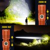 Rechargeable Tactical Flashlights, High Lumens Small Mini USB-C LED Flashlight,