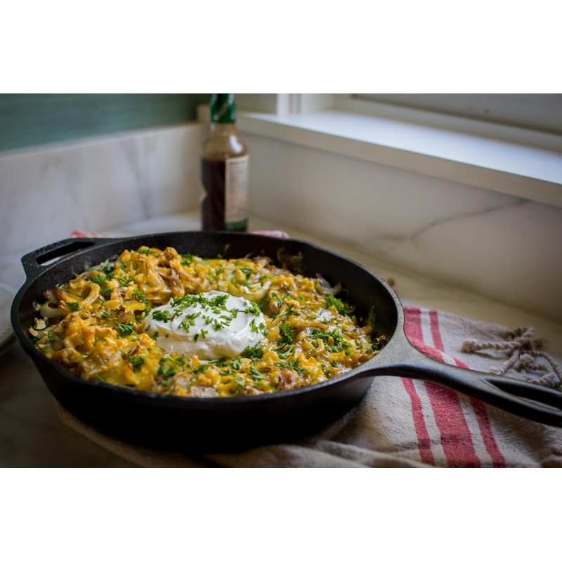 Lodge Seasoned Cast Iron Skillet 10.25 Inches - PFAS-Free, Non-Toxic