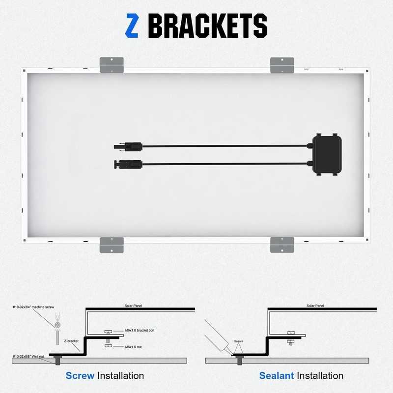 ECO-WORTHY Solar Panel Mount Mounting Bracket for Solar Panel Fixing