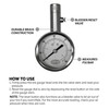 Slime 20459 Tire Pressure Gauge, Dial, Analogue, Brass Tire Gauge