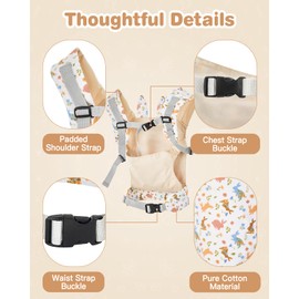 Lictin Baby Doll Carrier, Front and Back Doll Accessories Carrier for Little Girls, with Adjustable Straps for Stuffed Animal Reborn Baby Doll