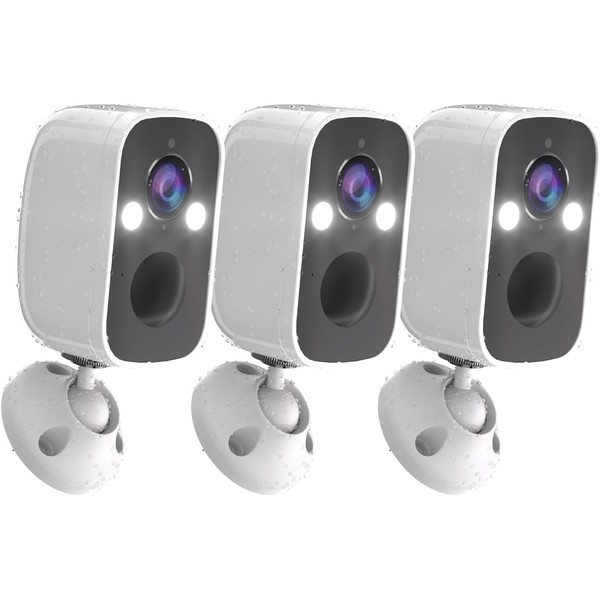 ELECCTV Security Cameras Wireless Outdoor,2K QHD Battery Powered AI Motion