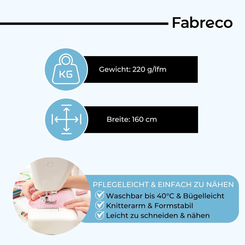 Fabreco - 100% Premium Cotton Fabric Sold by the Metre