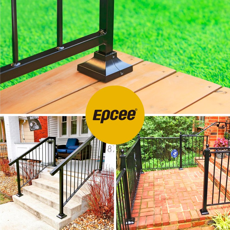 Epcee 4pcs Post 1" Aluminum Deck Post Base Cover, Post