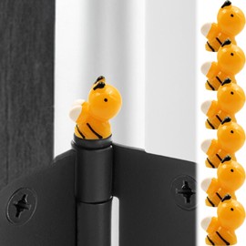 Tiny Bumble Bee Hinge Head Home Decoration Set of 6 - Magnetic Hinge Heads Decorative Topper - Hinge Head Toppers Miniature