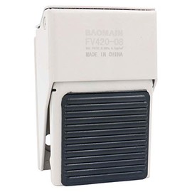 Baomain Pneumatic Foot Pedal Valve FV-420 Momentary 4 Way 2 Position 1/4"PT Threaded Nonslip Rubber