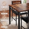 IRONCK Dining Table Set for 2, Small Kitchen Table with