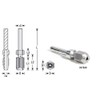 Amana Tool - 47642 Adaptador de extensión CNC de vástago