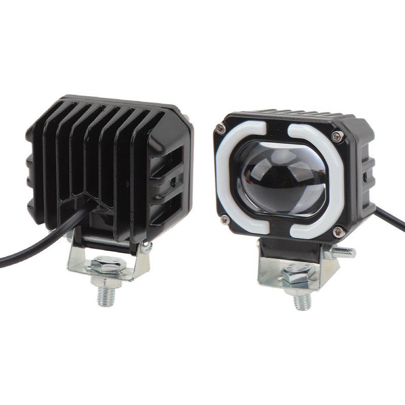 10 to 60V LED Spotlight 2000LM IP67 Waterproof Two Color