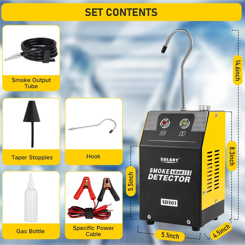 Solary Automotive Smoke Machine Leak Detector - 12V DC EVAP