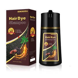 Dark Coffee Hair Dye Shampoo 3 in 1 for Gray Coverage, Instant Natural Hair Color Shampoo, Semi-Permanent Shampoo Hair Dye, Gifts for Men Women 16.9 Floz