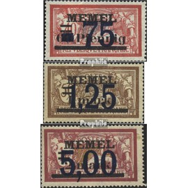 Memelgebiet 49-51 (complete.issue.) fine used/cancelled 1922 Supplementary Issue (Stamps for collectors)