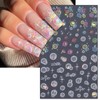 IDDFEVE Summer Bubble Nail Art Stickers - Holographic Laser Bubble
