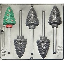 Candy Molds N More Christmas Tree Lollipop Chocolate Candy Mold Christmas 2053