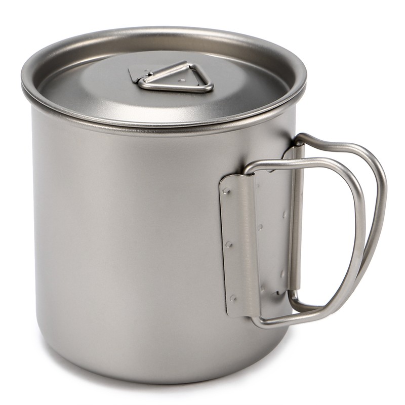 400ml 750ml Cup Set Ultralight Titanium Cup Hanging Pot Set
