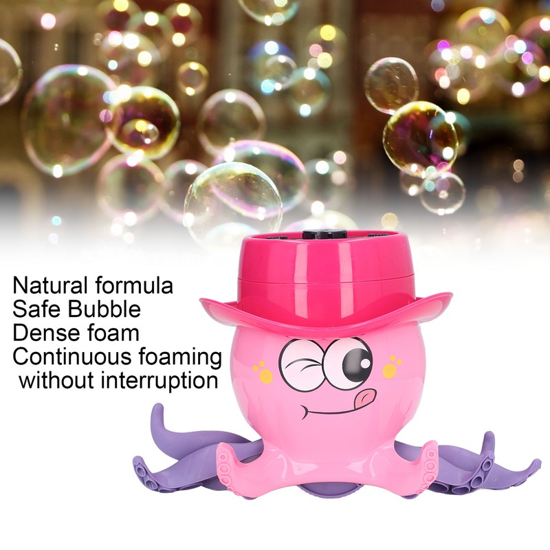 Bubble Machine Rechargeable Creativity Octopus Shape Automatic Bubble Blower Maker