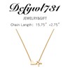 Gold Initial Necklace for Women Plated Heart Letter Necklace Stainless
