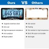 BLVD Moon Phase Mountain Black Stainless Steel License Plate Frame