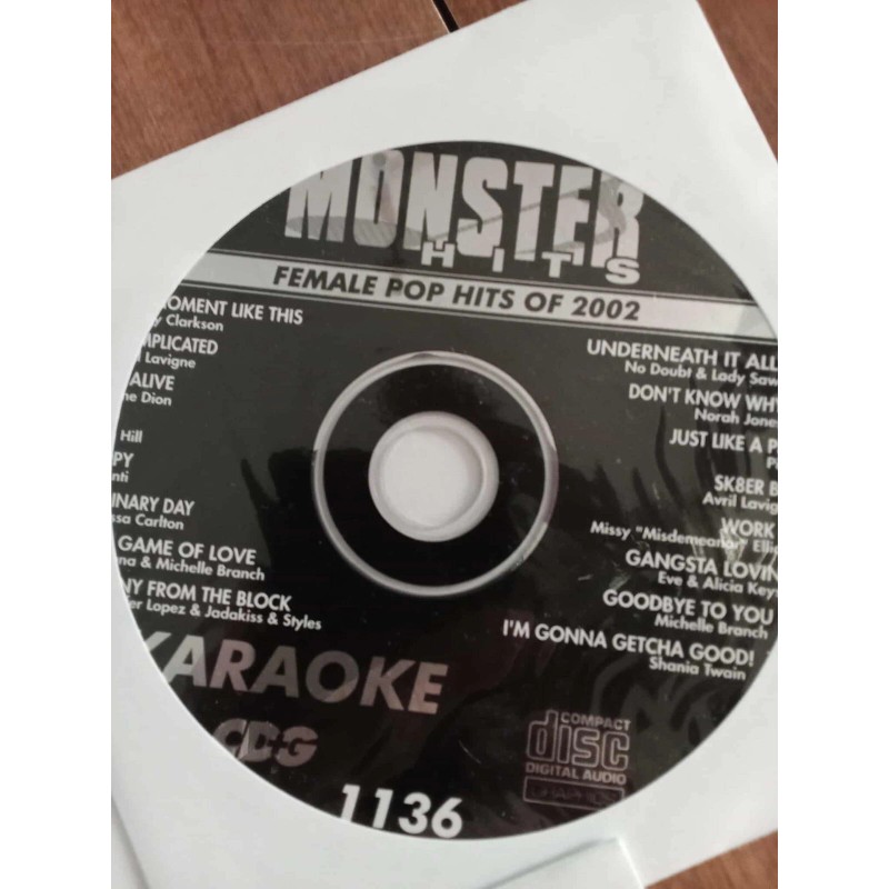 Monster Hits Karaoke CDG 3 Discs Female Pop