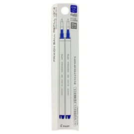 Pilot LFBKRF50EF2L FriXion Ball Knock Zone 0.5 Blue Ballpoint Pen Refills (2 Pack)