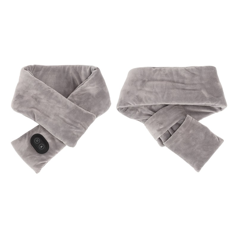 Electric Heated Neck Scarf Vibration Massage Double Sided Velvet Thick
