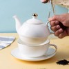 YBK Tech Ceramic Tea for One Set, 12oz Teapot and