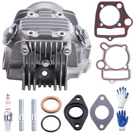 ORAEVY 52.4mm Complete Cylinder Head Replacement for 4 Stroke 110cc Engine Chinese ATV Go Kart Dirt Bike Pit Bike Scooter Coolster TaoTao SSR