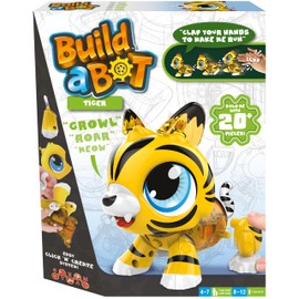Build-a-Bot: Tiger | Build Your Own Interactive Pet Tiger | Easy Click 'n' Create System | 20+ Piece STEM Robot Kit for Kids | For Ages 4+