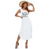 Women's Casual Beach Summer Dresses Sleeveless Graphic Long Sundress Cover