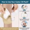 Taoscare Upgraded Castor Oil Pack Wrap – Larger Knee Size