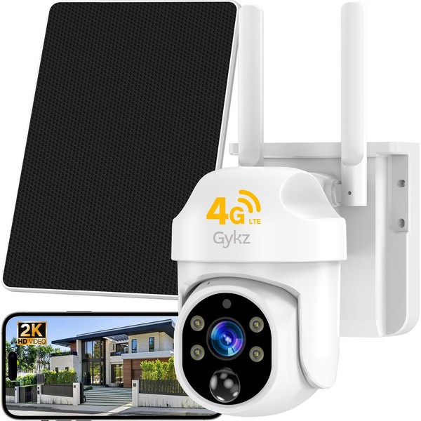 4G LTE Cellular Solar Security Camera Wireless Outdoor, 4G LTE
