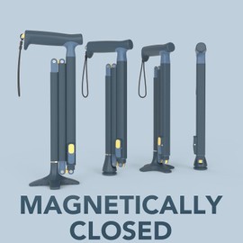 Michael Graves Quick Fold Walking Cane for Men and Women - Foldable Walking Stick for Stability and Style - Collapsible Folding Cane - Walking Sticks for Seniors & Adults