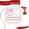 6.5 FT Drill Drain Snake,Sink Unclogging Tool That Can Be