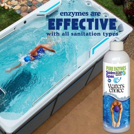 Waters Choice Water Clarifier Enzymes for Swim Spas - The First and Only Enzyme Application Designed Specifically for Swim Spas. No Shock. Minimal Sanitizer. Specialized, Safe, Effective Water Care.