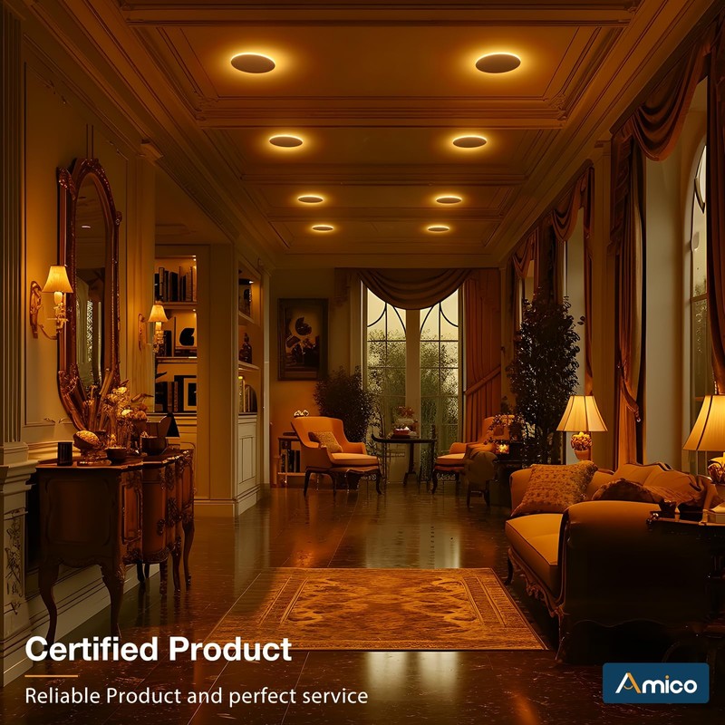 Amico 6 Pack 4 Inch 5CCT LED Recessed Ceiling Light