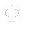 Harfield Clear 2-Handled Beaker & Narrow Spout Reusable Virtually Unbreakable