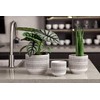 3-Pack Ceramic Plant pots Set - 6.5"+5.3"+4" Dual-Tone Flower Pots