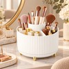 360° Rotating Makeup Organizer for Vanity – Multi-Compartment Cosmetic Storage