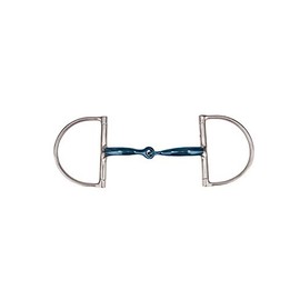Korsteel Jp Blue Steel Jointed Dee Ring Snaffle Bit 4.5"