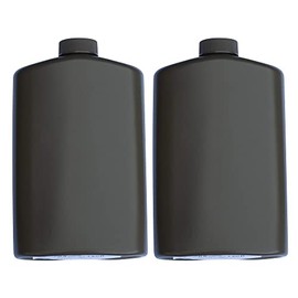 Mt. Sun Gear SportFlask Fighter Pilot Flask Great for Concerts, Fishing, Skiing, Backpacking, Hiking - 16oz US Military Issue Plastic Flask BPA Free Made in USA (Black Pack of 2)
