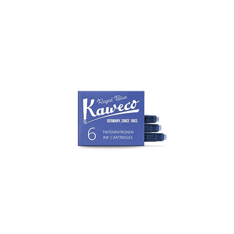 Kaweco Fountain Pen Ink Cartridges Royal Blue Pack of 6