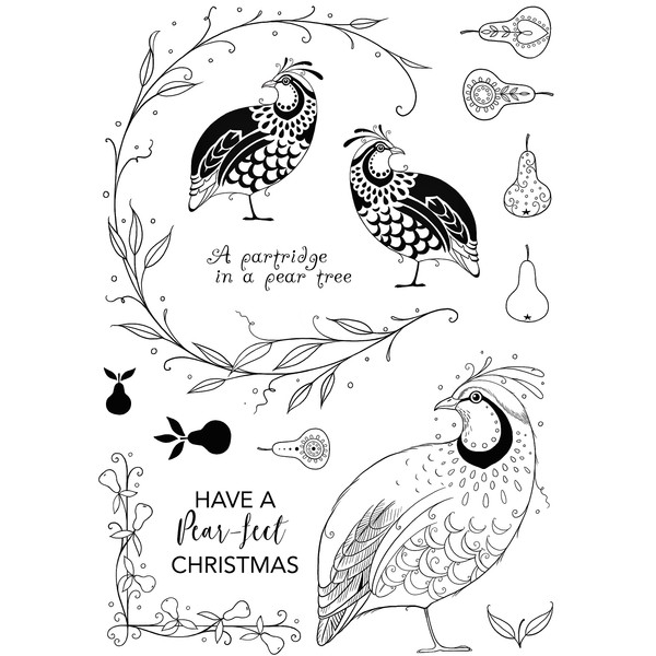 Pink Ink Designs Clear Stamp Set-Partridge in A Pear Tree,
