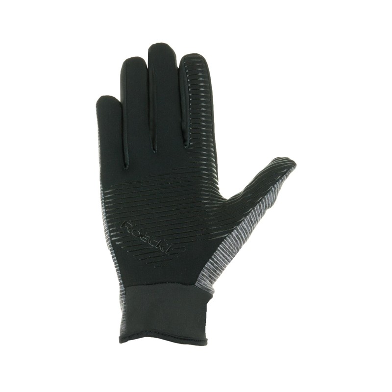 Roeckl Sports running gloves, Java, running unisex finger glove, anthracite