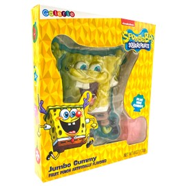 Spongebob Squarepants Gummy Candy with Mini Gary the Snail, Fruit Punch Flavored Party Favors, 6 Ounces