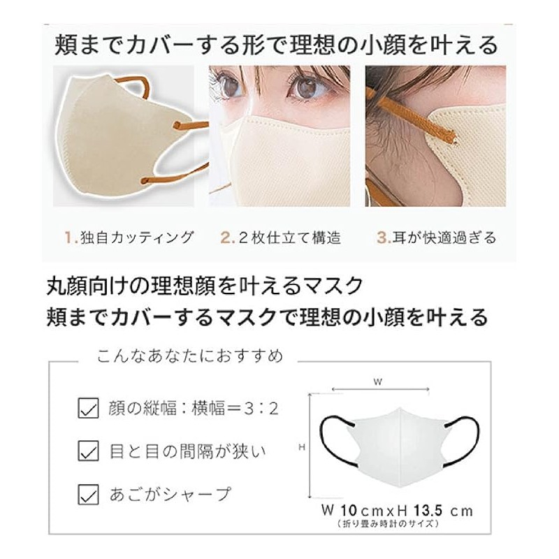 ICHIMIZU Mask, Spring First Sale, Pollen, Breathable, 3-Layer Thin, Supervised