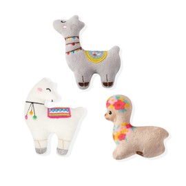 Fringe Studio Pet Toy, Small Dog Toy Set, Llama Love, 3 Pieces (289409)