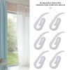 VGOL 100PCS Curtain Hooks Drapery Hooks Curtain Rollers Window Curtain