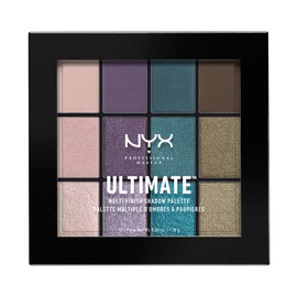 NYX PROFESSIONAL MAKEUP Ultimate Multi-Finish Shadow Palette, Eyeshadow Palette, Smoke Screen