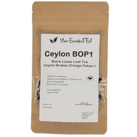 Your ExcellenTEA - Ceylon BOP1 Black Loose Leaf Tea Broken Orange Pekoe Sri Lanka Leaves (100g)